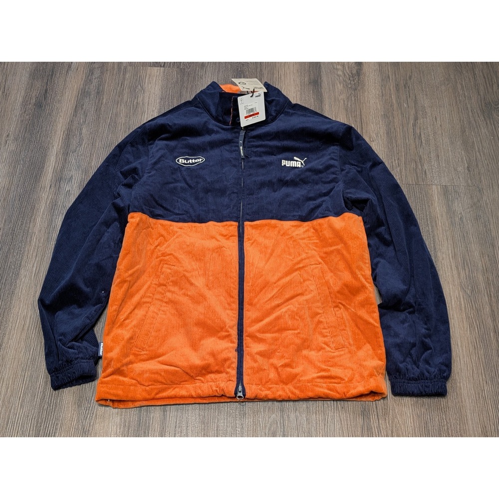 Puma x Butter Goods Track Jacket Corduroy‎ Colorblock Mens XS NEW